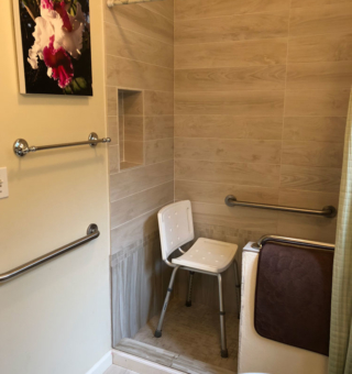ADA Accessible shower stall